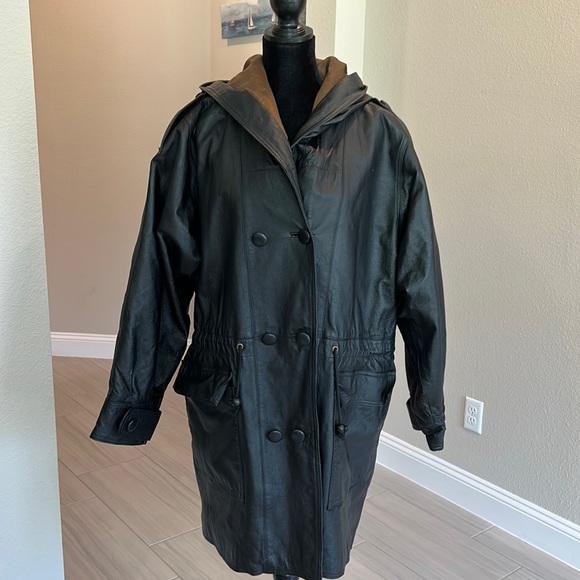 Vintage Jackets & Blazers - Vintage Fitz Wright leather coat
